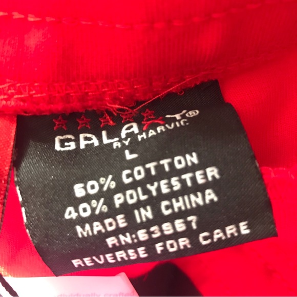 Galaxy mens red sweatpants large NWT - Picture 4 of 4